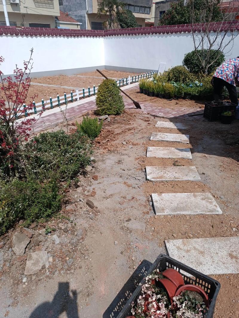 單位綠化施工現(xiàn)場(chǎng)#園林景觀(guān) #景觀(guān)工程